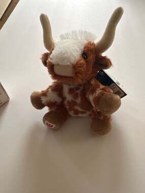 Mini Beans Longhorn Stuffed Animal
